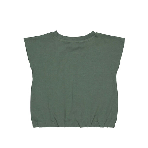 Quapi Quapi meisjes crop top Beertje Dark Green