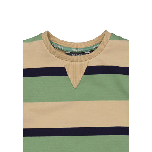 Quapi Quapi jongens sweater Berat aop Sand Stripe