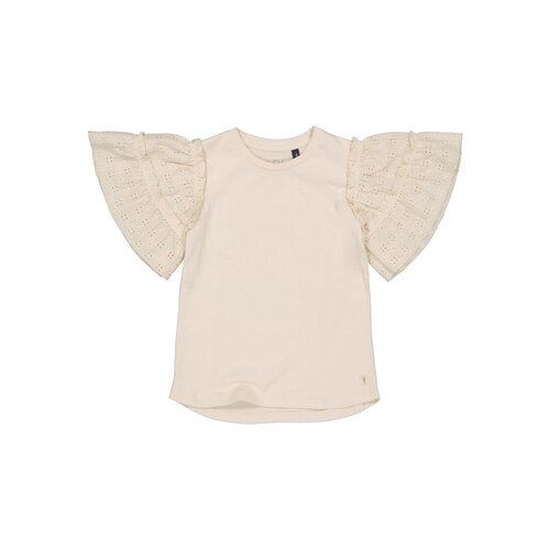 Quapi Levv meisjes t-shirt Maude Ivory White