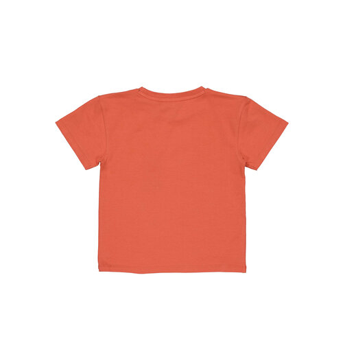 Quapi Levv jongens oversized t-shirt Mace Orange Red