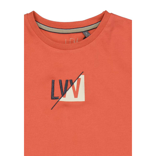 Quapi Levv jongens t-shirt Kaleb Orange Red