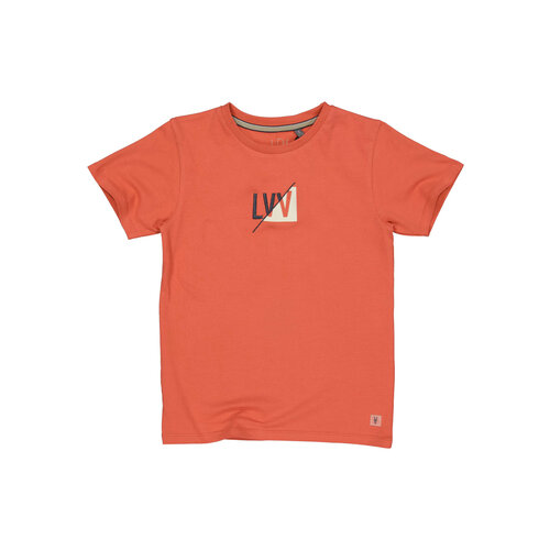 Quapi Levv jongens t-shirt Kaleb Orange Red