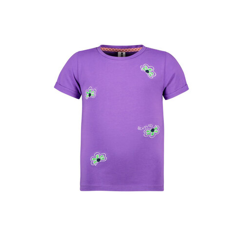 B.Nosy B.Nosy meisjes t-shirt Vivianne Purple