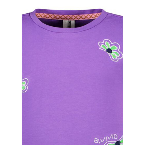 B.Nosy B.Nosy meisjes t-shirt Vivianne Purple