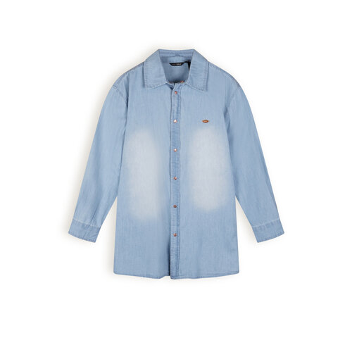 NoBell NoBell meiden oversized blouse Denim Sea