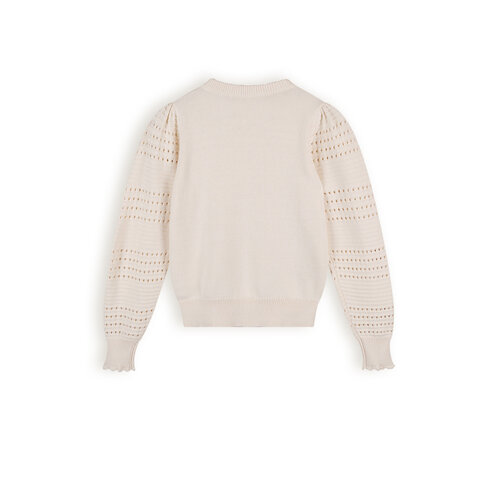 NoBell NoBell meiden sweater Amelie Pearled Ivory