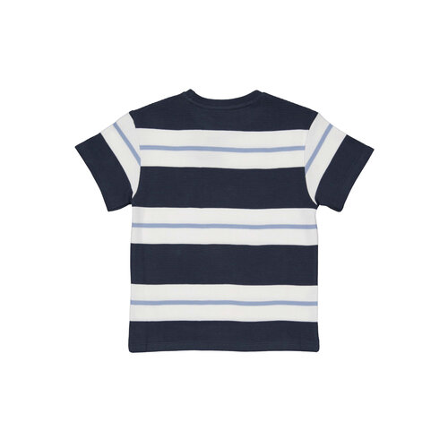 LEVV Levv jongens t-shirt oversized Kayden aop Blue Stripe