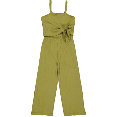 Quapi Quapi meisjes mouwloze jumpsuit Bess Cedar Green