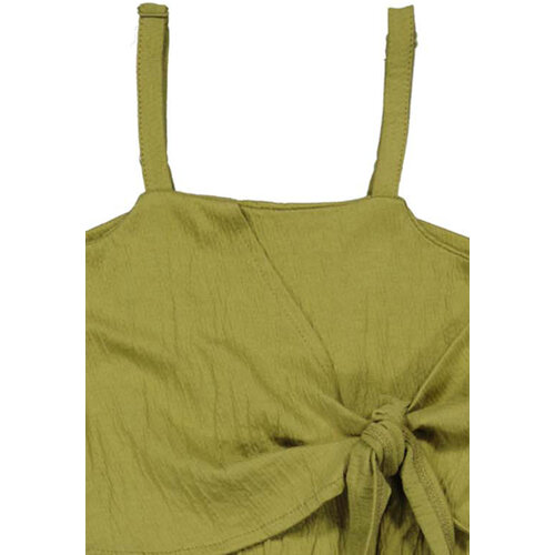 Quapi Quapi meisjes mouwloze jumpsuit Bess Cedar Green