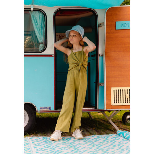 Quapi Quapi meisjes mouwloze jumpsuit Bess Cedar Green