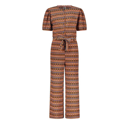 B.Nosy B.Nosy meisjes korte mouwen jumpsuit Babette Aztec