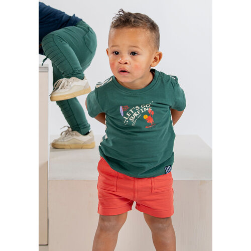 B.Nosy B.Nosy baby jongens korte joggingbroek Kent Paprika