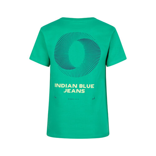 Indian Blue Indian Blue jongens t-shirt Backprint Spring Green
