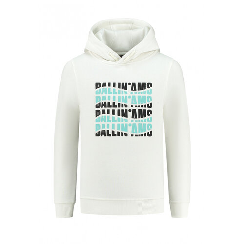 Ballin Ballin jongens hoodie Wave Logo Off White