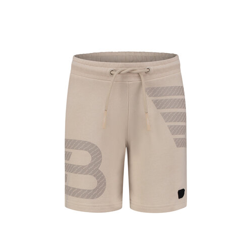 Ballin Ballin jongens korte joggingbroek Double Icon Logo Sand