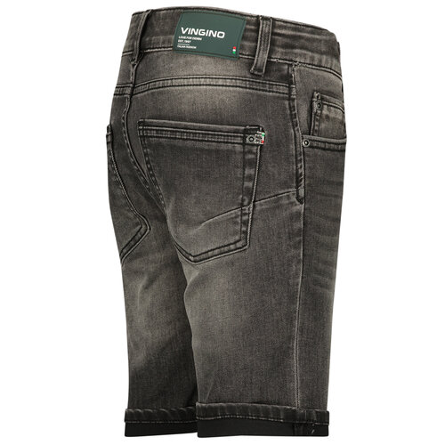 Vingino Vingino jongens korte jeans Charlie Dark Grey Vintage