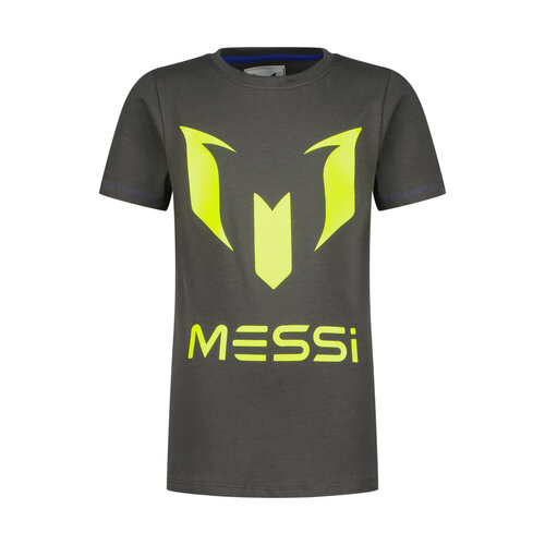Vingino Vingino Messi jongens t-shirt Logo Mettalic Grey