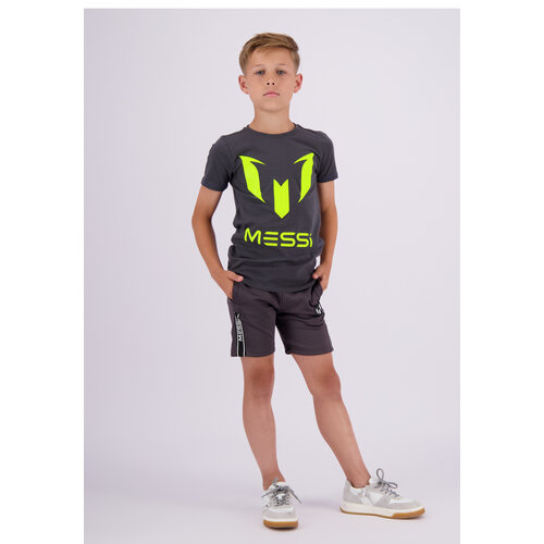 Vingino Vingino Messi jongens t-shirt Logo Mettalic Grey
