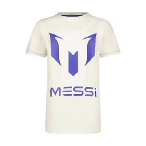 Vingino Vingino Messi jongens t-shirt Logo Real White Blue