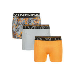 Vingino Vingino jongens ondergoed 3-pack boxers Leaf Soda Orange