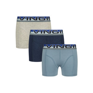Vingino Vingino jongens ondergoed 3-pack boxers Melee Dark Blue