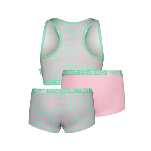 Vingino Vingino meiden ondergoed set Holiday Tropic Mint