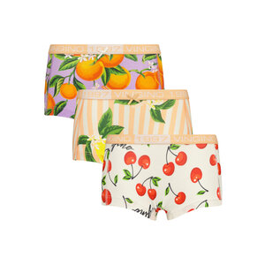 Vingino Vingino meiden ondergoed 3-pack boxers Fruit Sunset Coral