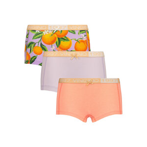 Vingino Vingino meiden ondergoed 3-pack boxers Orange Wave Lilac