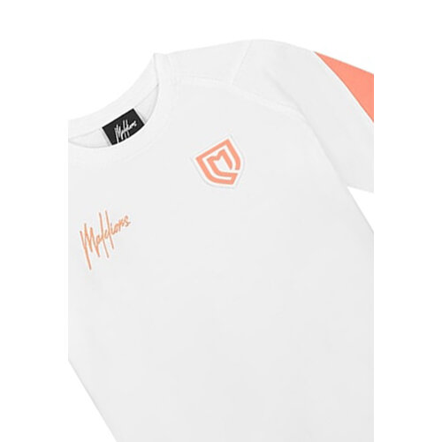 Malelions Malelions jongens t-shirt Sport Pre-Match White Coral