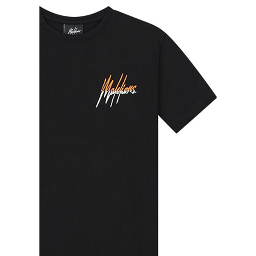 Malelions Malelions jongens t-shirt Split Black Orange