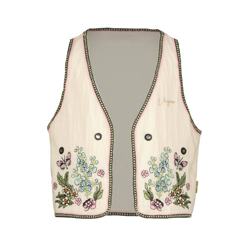 Vingino Vingino meiden gilet Tamira Macroon White