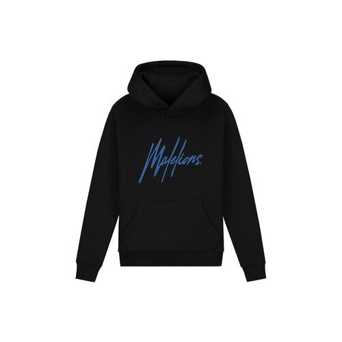 Malelions Malelions jongens hoodie Striped Signature Black Cobalt