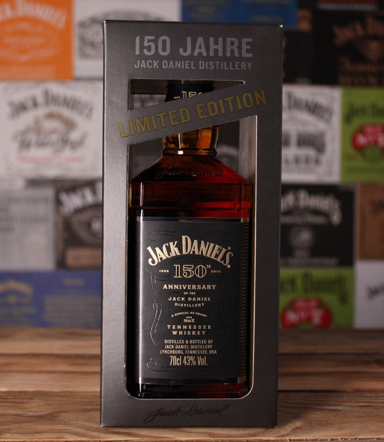 JACK DANIEL'S - Black Label - Evo - 150th Ann. TIN - JAPAN - 700ml