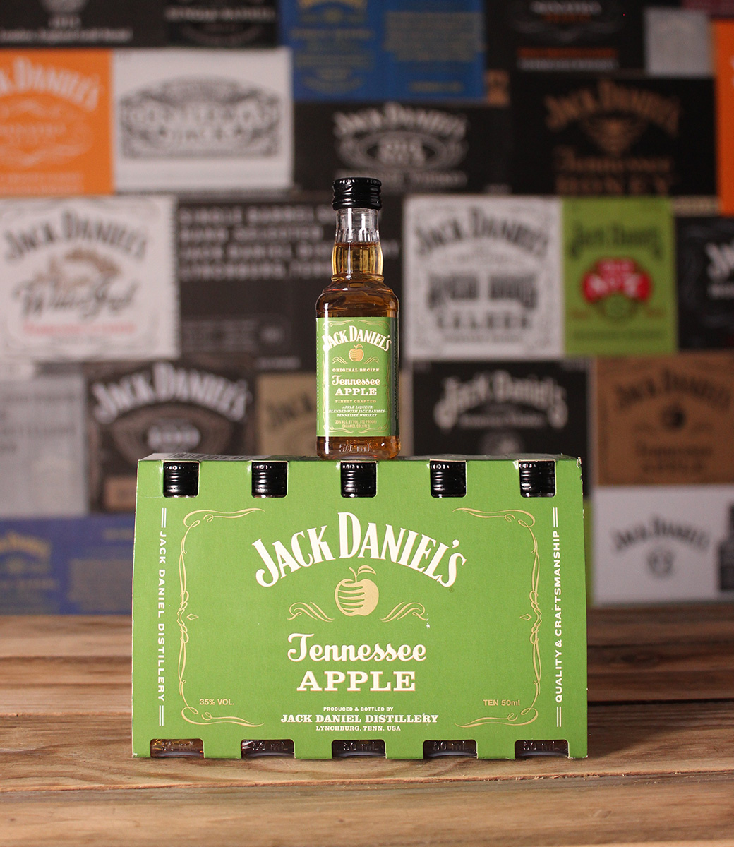 JACK DANIEL'S - Tennessee Apple - Mini Sleeve - 10*50ml - Jack's Safe