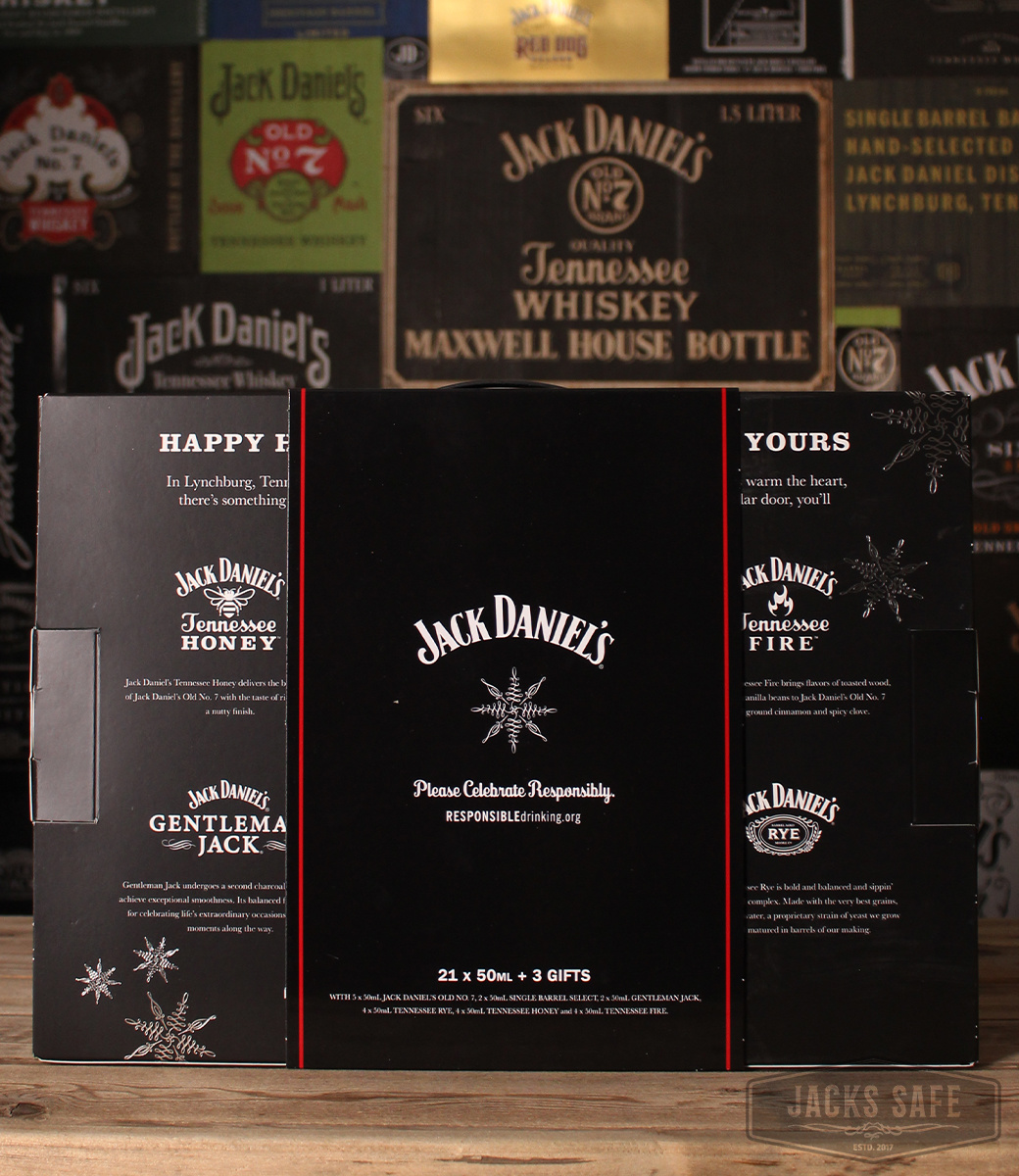 JACK DANIEL'S - Adventskalender - 2019 - PL or UK - 21*50ml + 3 gifts