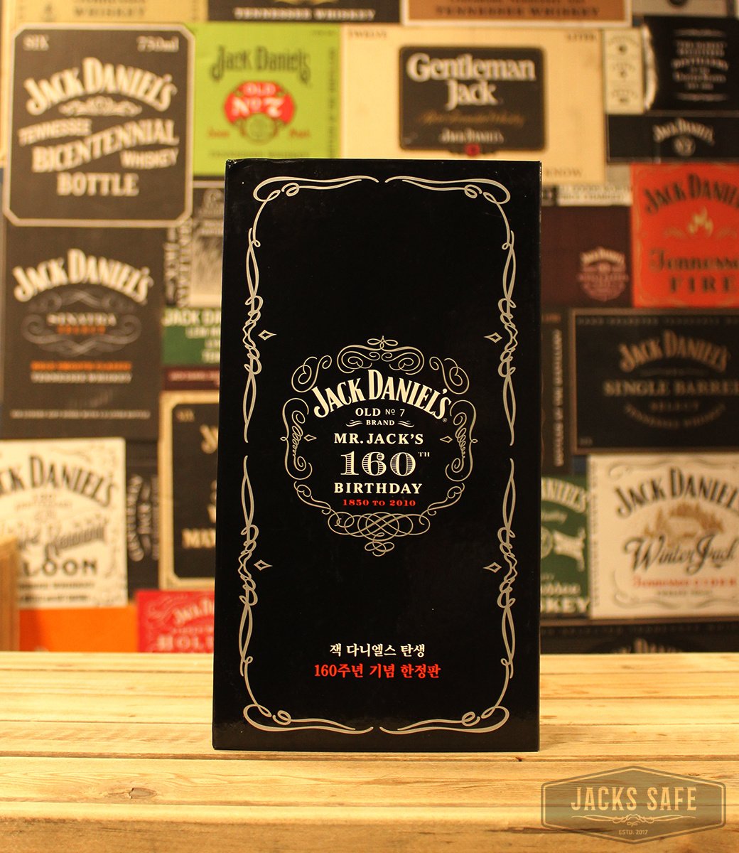 JACK DANIEL'S -  160th Birthday - Korean Gift set - Coffin style - shot - mini - 1000ml - 40%