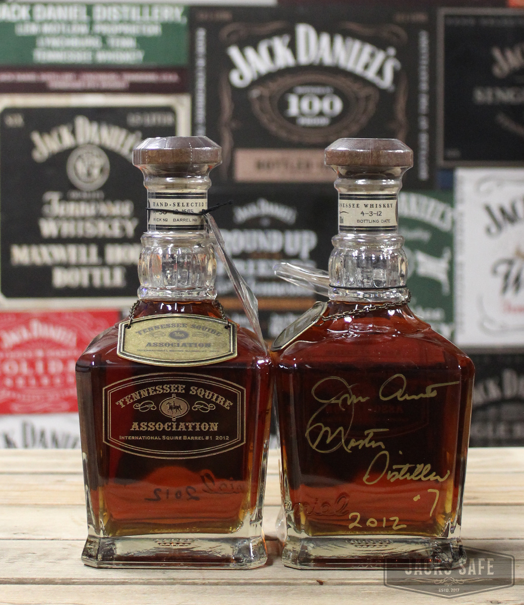 JACK DANIEL'S - Single Barrel - Personal Collection - TSA European Squire Barrel #1 - 4.3.12 - Signed - Gold Etched