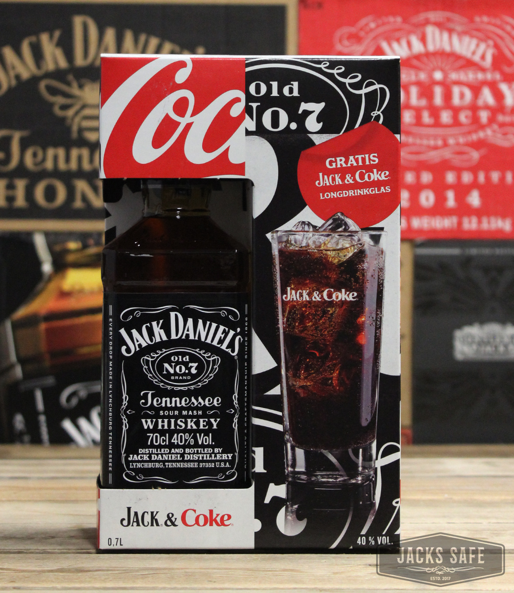 JACK DANIEL'S - Black Label - Evo - 700ml - Jack & Coke set - Germany - Free Glass