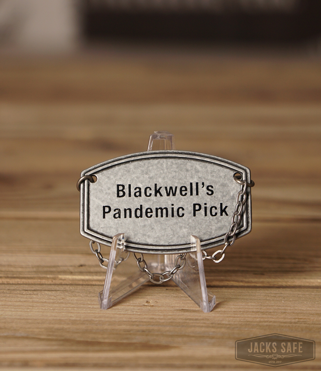 JACK DANIEL'S - Blackwell's Pandemic Pick - Metal Tag