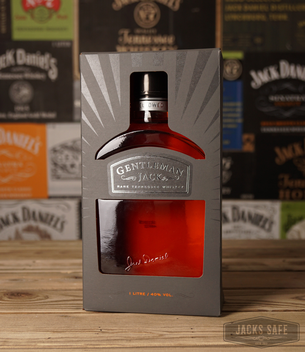 JACK DANIEL'S  - Gentleman Jack - SILVER WITH ORANGE - Australia - BOX ONLY - 1000ml