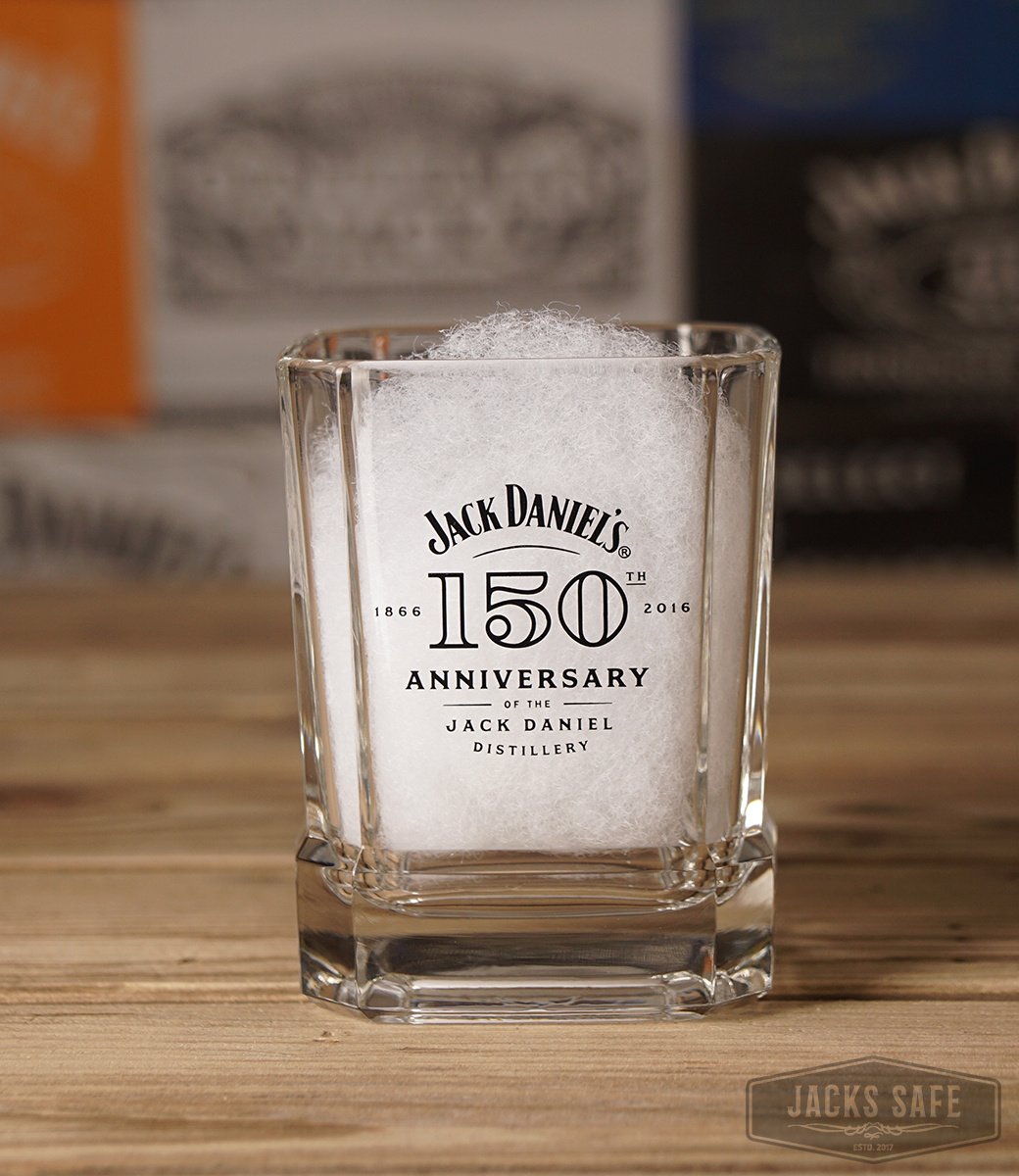 JACK DANIEL'S - Glassware - 150th Anniversary Glass - JAPAN - Very heavy and thick