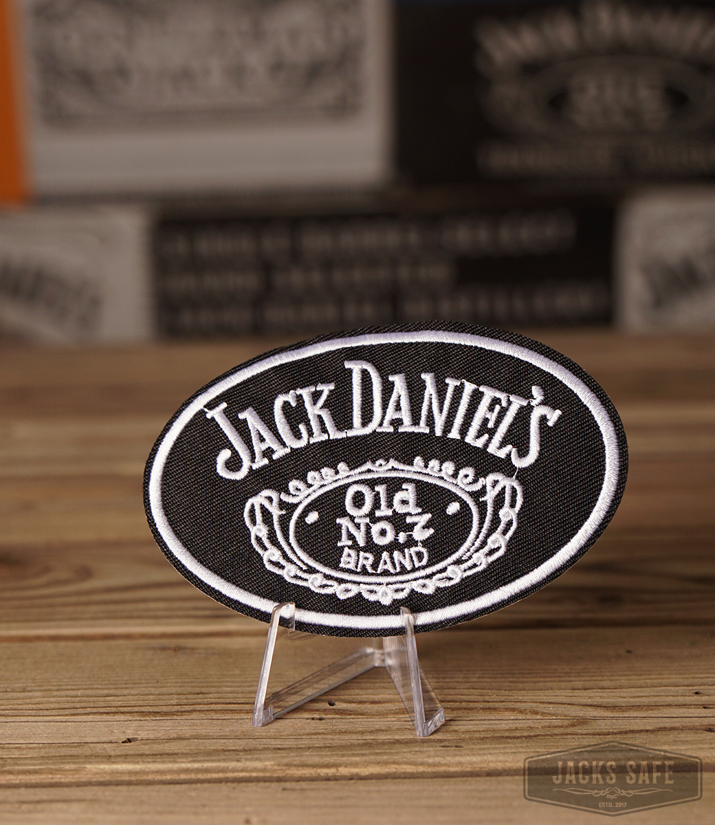 JACK DANIEL'S - Black Label - Patch - Old nr 7 Logo - 10,5 cm wide