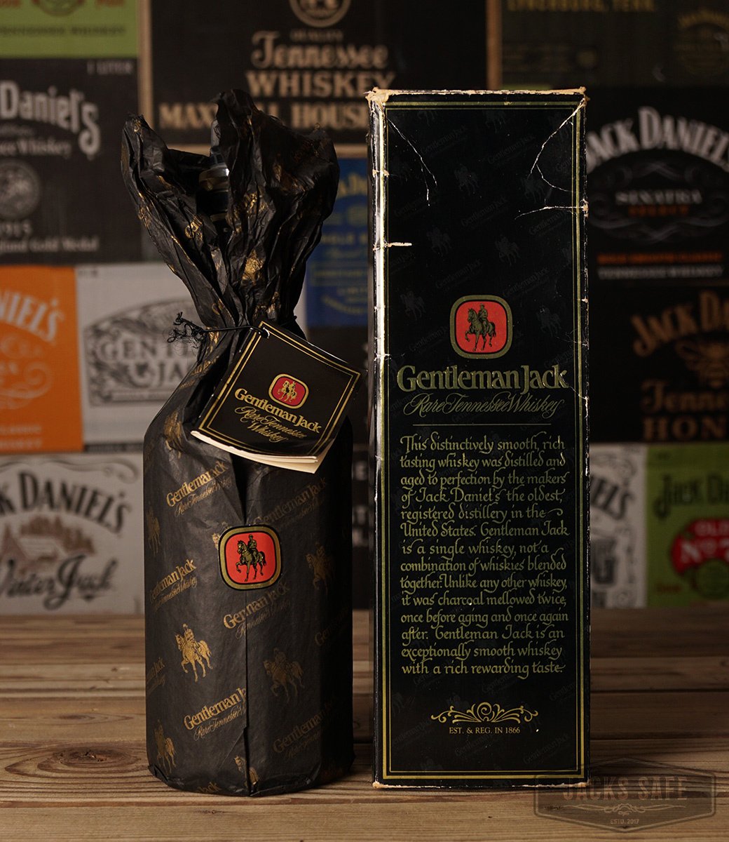 JACK DANIEL'S - Gentleman Jack - 1st Gen - 750ml - Japan - Wrapped and Boxed