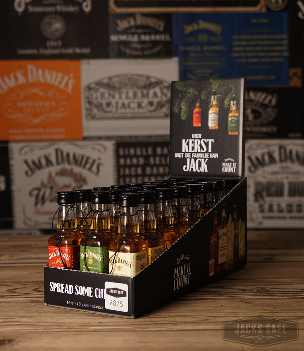 JACK DANIEL'S - Fire & Honey & Apple CHRISTMASTREE HANGERS - Countertop Display - PET - NL - 3 * 8 - 50ml's