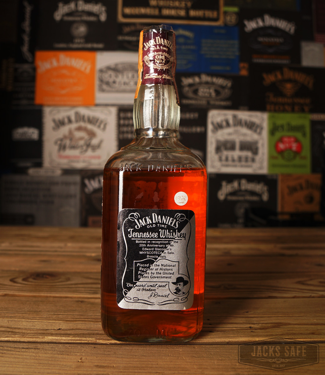 Jack Daniel's Black Label PAPER SEAL EDWARD GIACCONE'S 700ml Jack's Safe