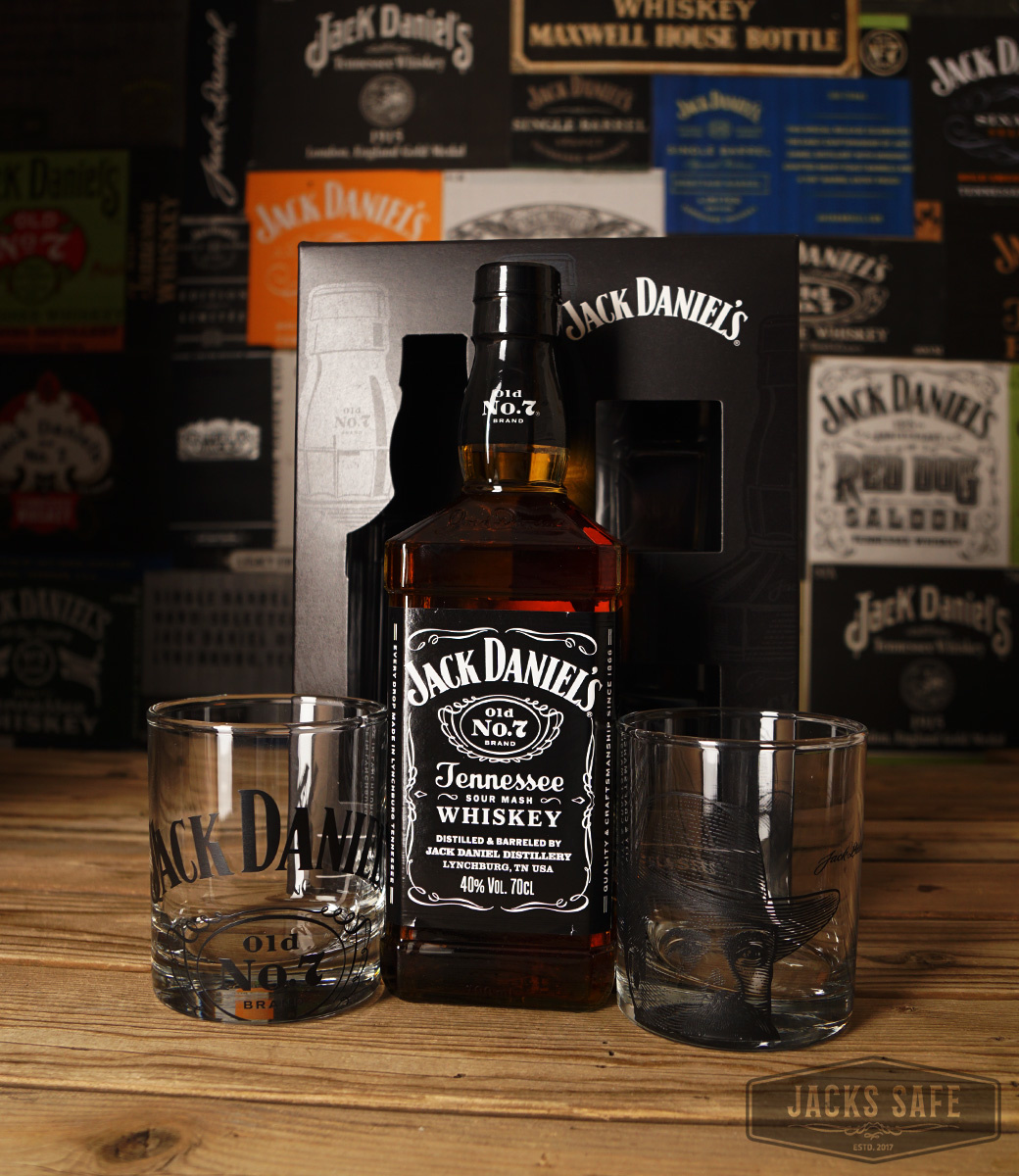 JACK DANIEL'S - Black Label - Evo - NEW Double Giftset - 700ml - 2 Tumblers - 2022 - FR