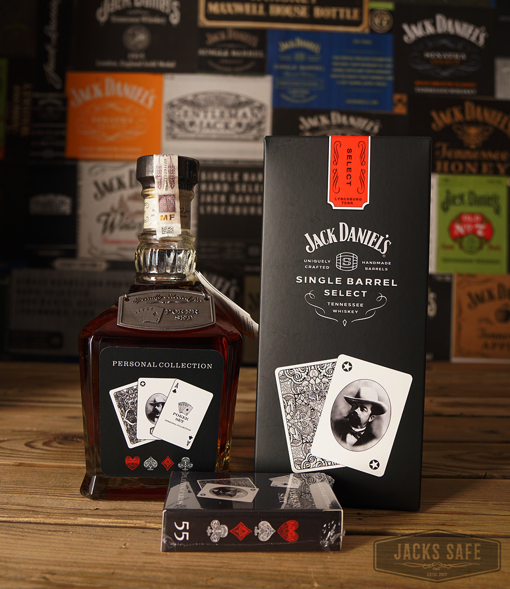 JACK DANIEL'S  - Single Barrel - Personal Collection - Polish POKER SET - EMBOSSED TAG - CARDGAME - 700ML