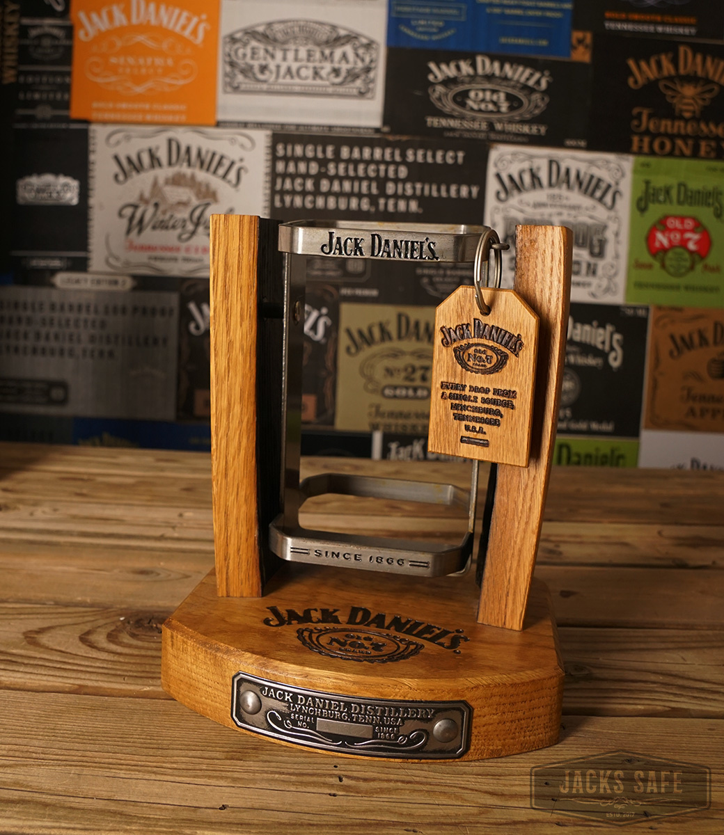 JACK DANIEL'S - Black Label - Australian Cradle - PubArt - Cradle only - 1000ml - 2 DIFFERENT ONES