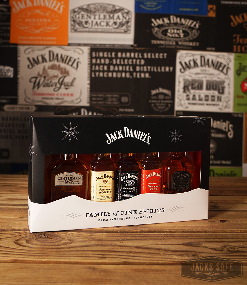 JACK DANIEL'S Mini set 5 Pieces USA NEW SET Jack's Safe