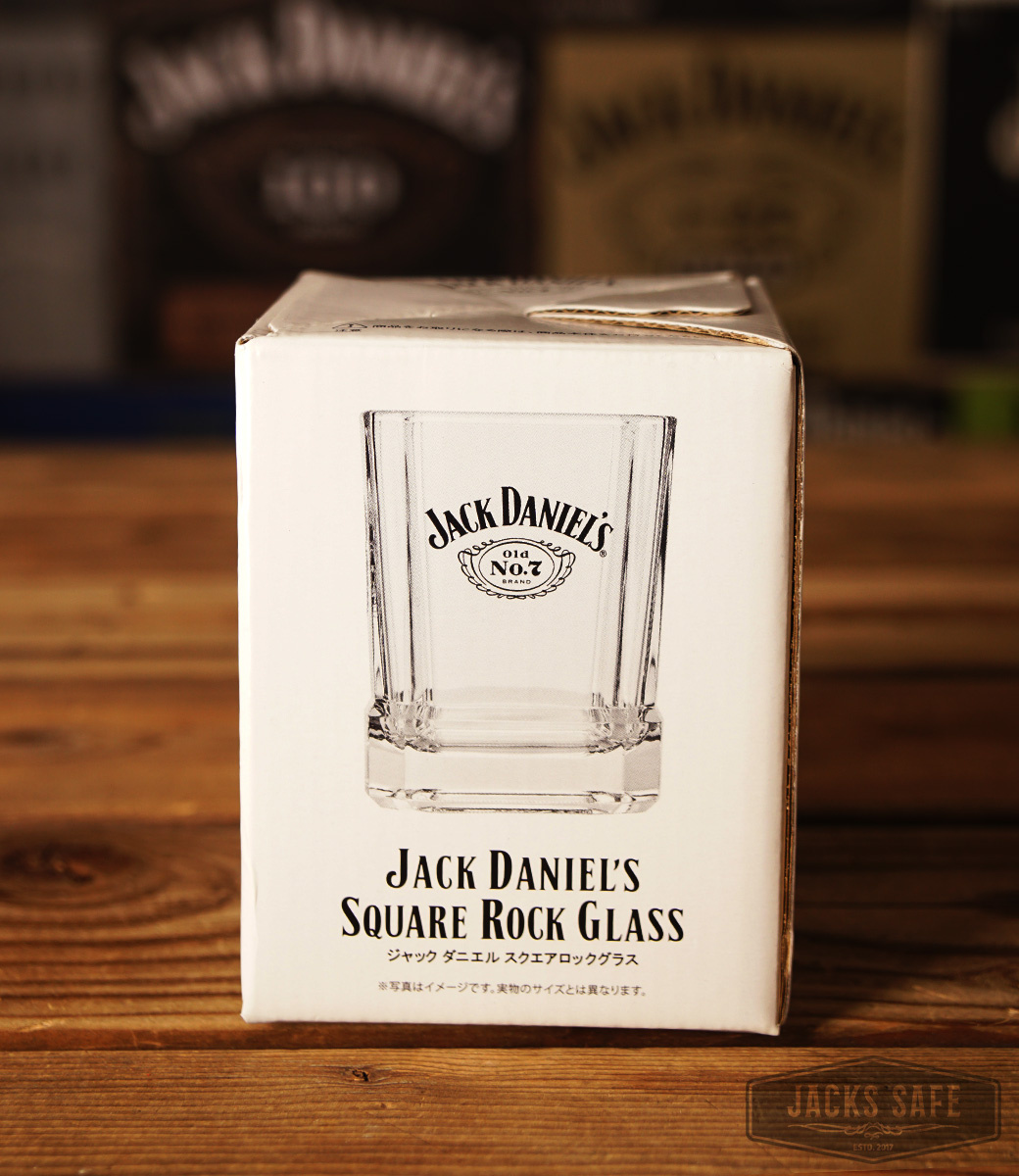 JACK DANIEL'S - Glassware - Old nr 7 ROCKS GLASS - SQUARE - JAPAN - RARE - IN BOX